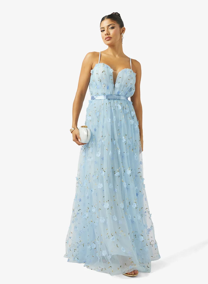 Ella Limited Edition  Floral Lace A-line Dress for Women | Best Price UAE